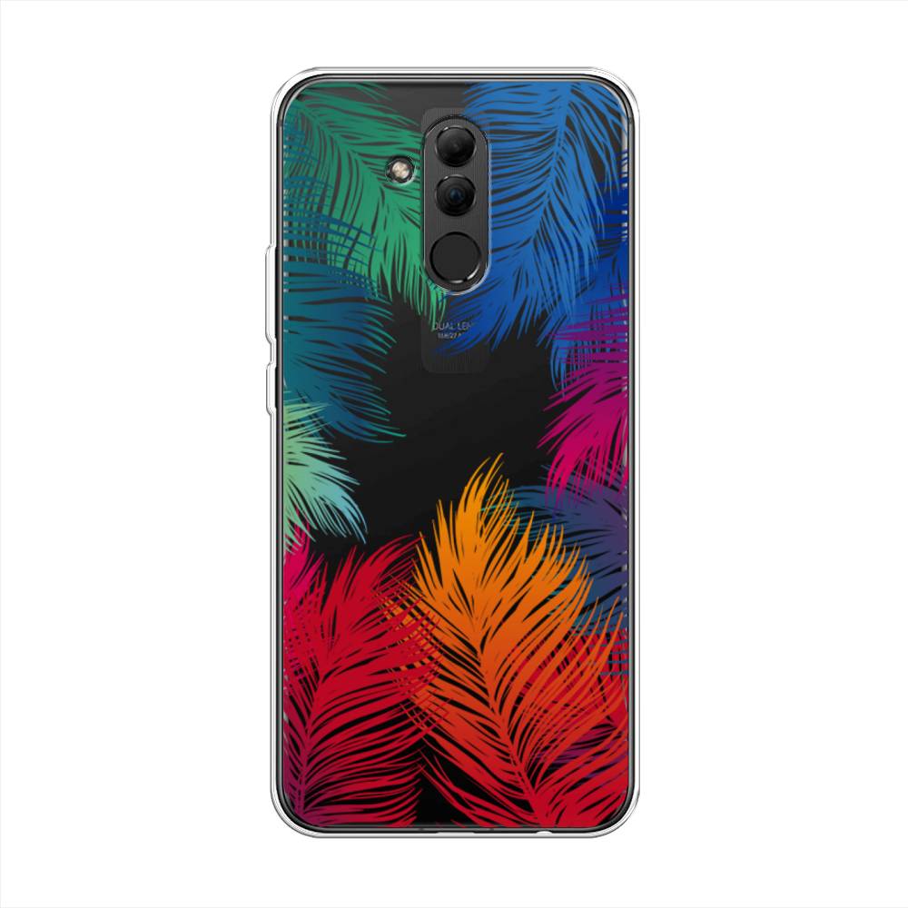 

Чехол Awog на Huawei Mate 20 Lite "Рамка из перьев", Красный, 66650-4