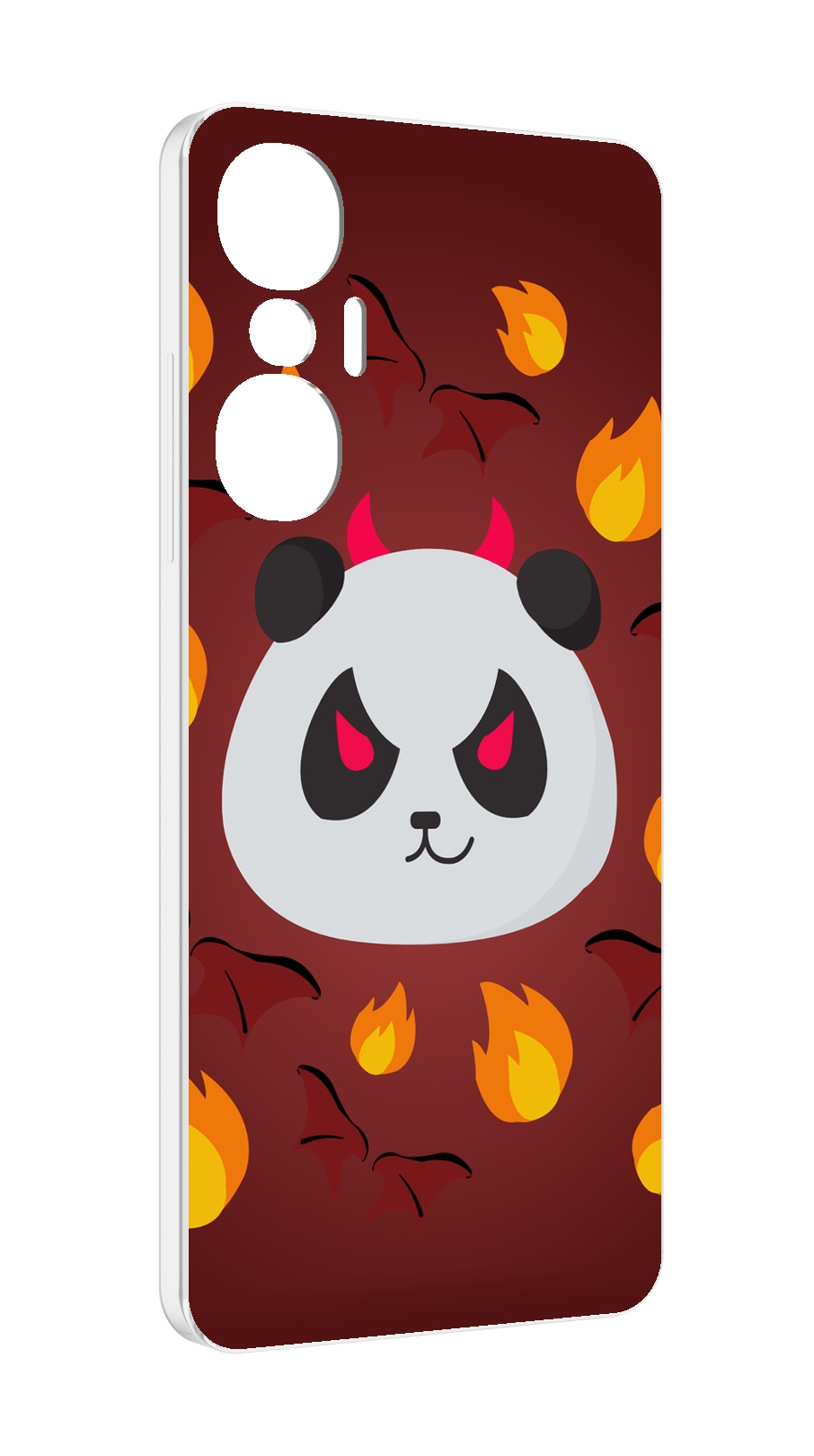 

Чехол MyPads огненная-панда для Infinix Hot 20S противоударный, Tocco