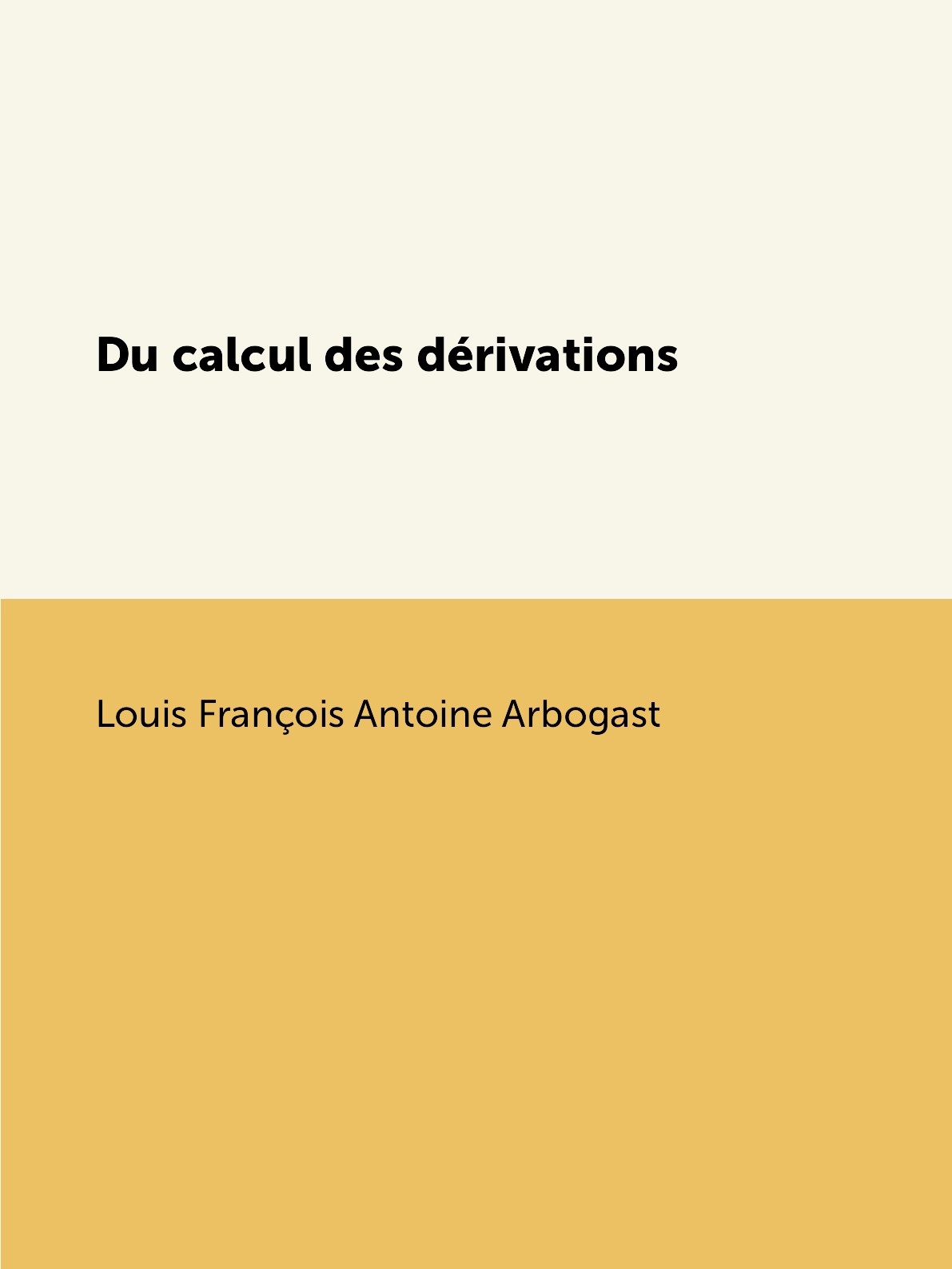 

Du calcul des derivations