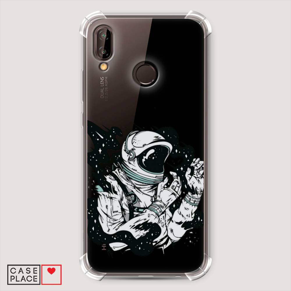 

Чехол Awog "Космонавт арт" для Huawei Nova 3E, Черный;белый;прозрачный, 65651-1