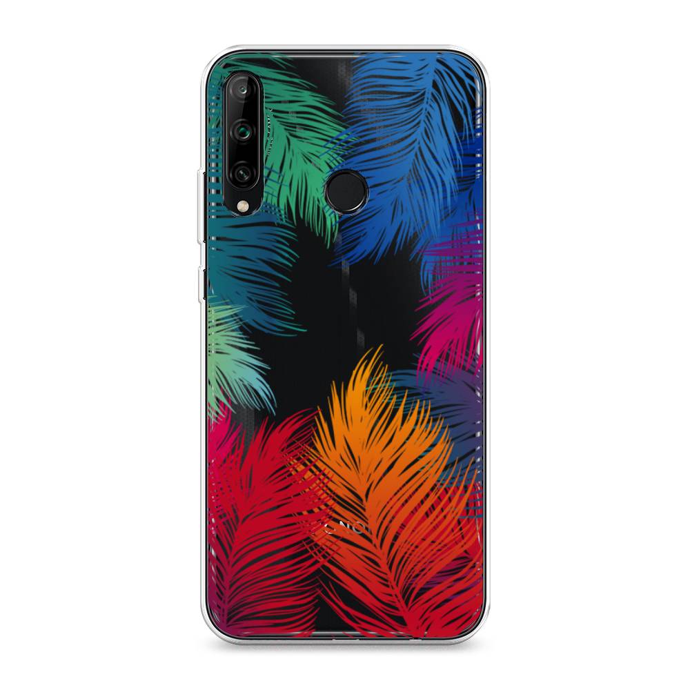 

Чехол Awog на Honor 9C "Рамка из перьев", Красный, 612550-4