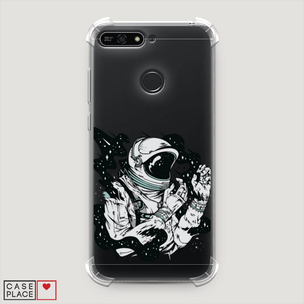 

Чехол Awog на Honor 7A Pro "Космонавт арт", Черный;белый;прозрачный, 65451-1
