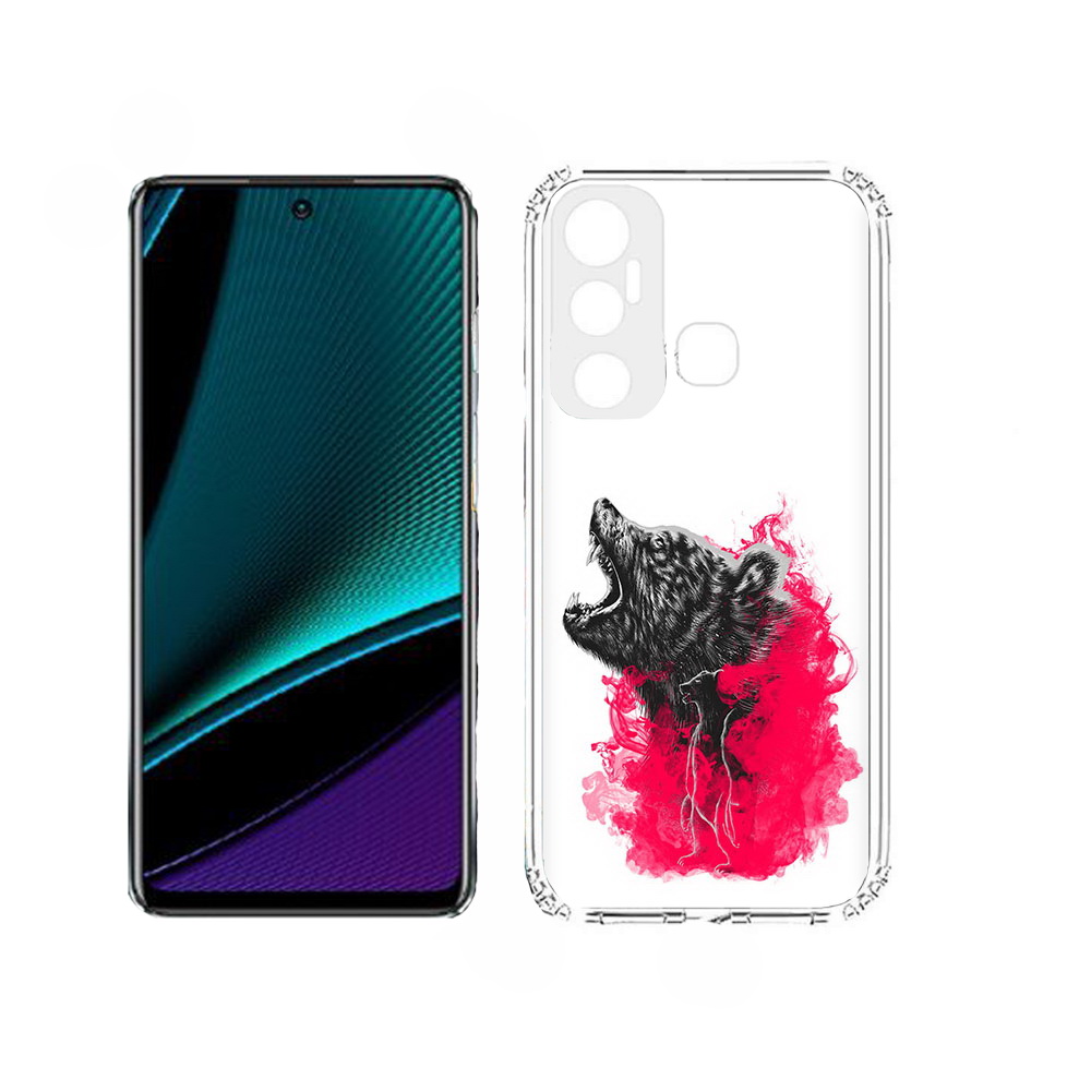 

Чехол MyPads медведь в дымке для Infinix Hot 11, Прозрачный, Tocco