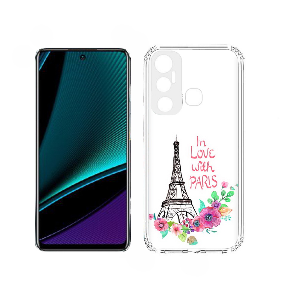 

Чехол MyPads любимый париж для Infinix Hot 11, Прозрачный, Tocco