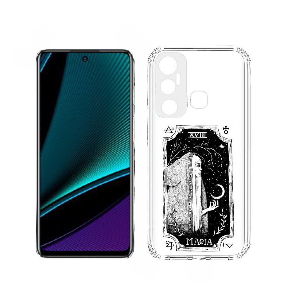 

Чехол MyPads лунная магия для Infinix Hot 11, Прозрачный, Tocco