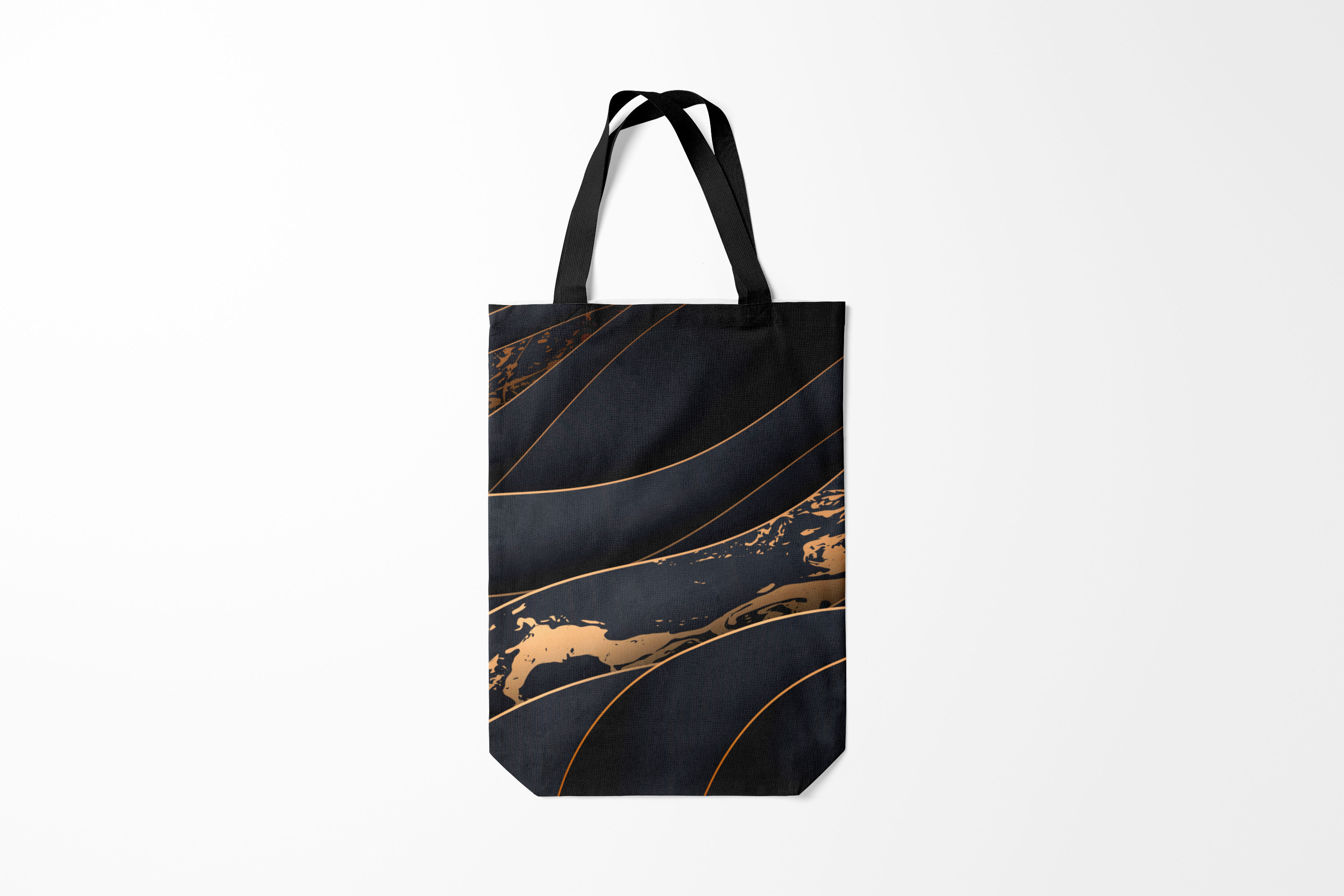 

Сумка шoппер унисекс Burnettie Абстракция black gold, черный, Абстракция black gold