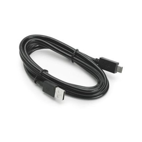 Кабель ZEBRA USB Type-C - USB 1 м, черный