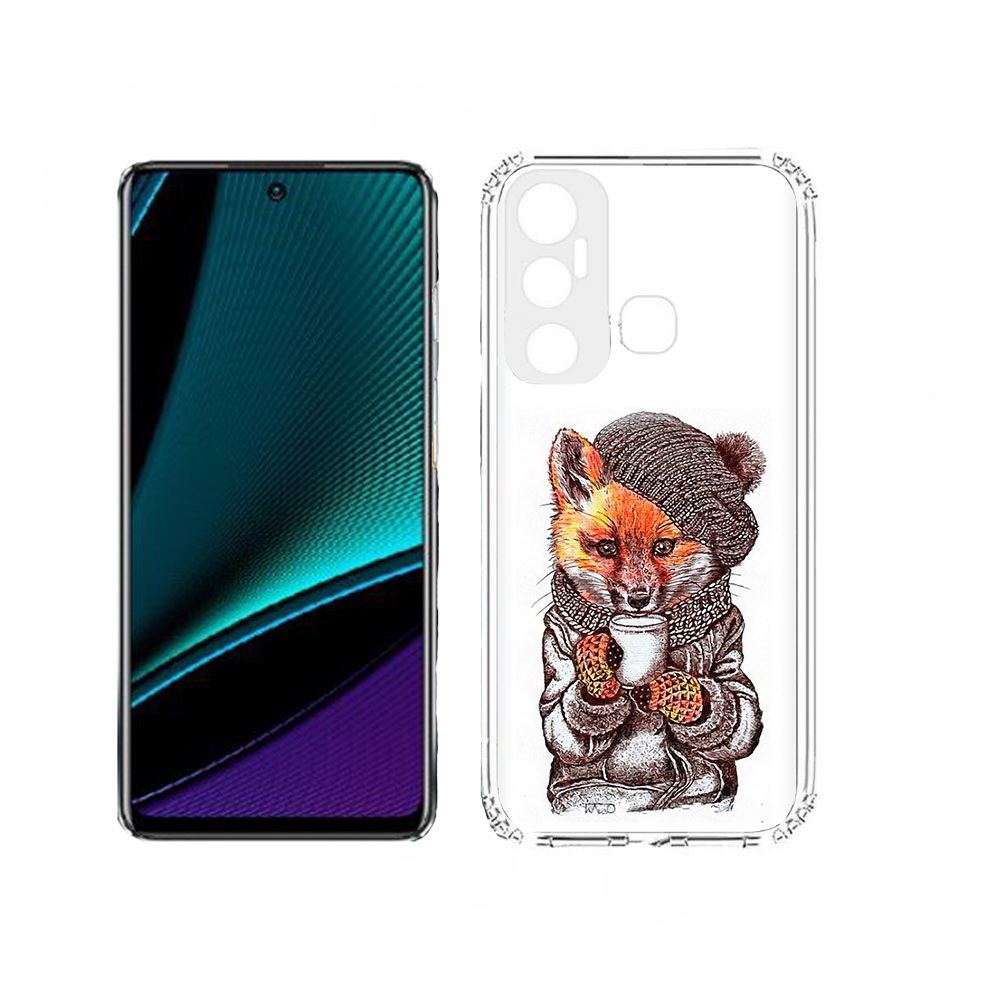 

Чехол MyPads лиса в шапке для Infinix Hot 11, Tocco
