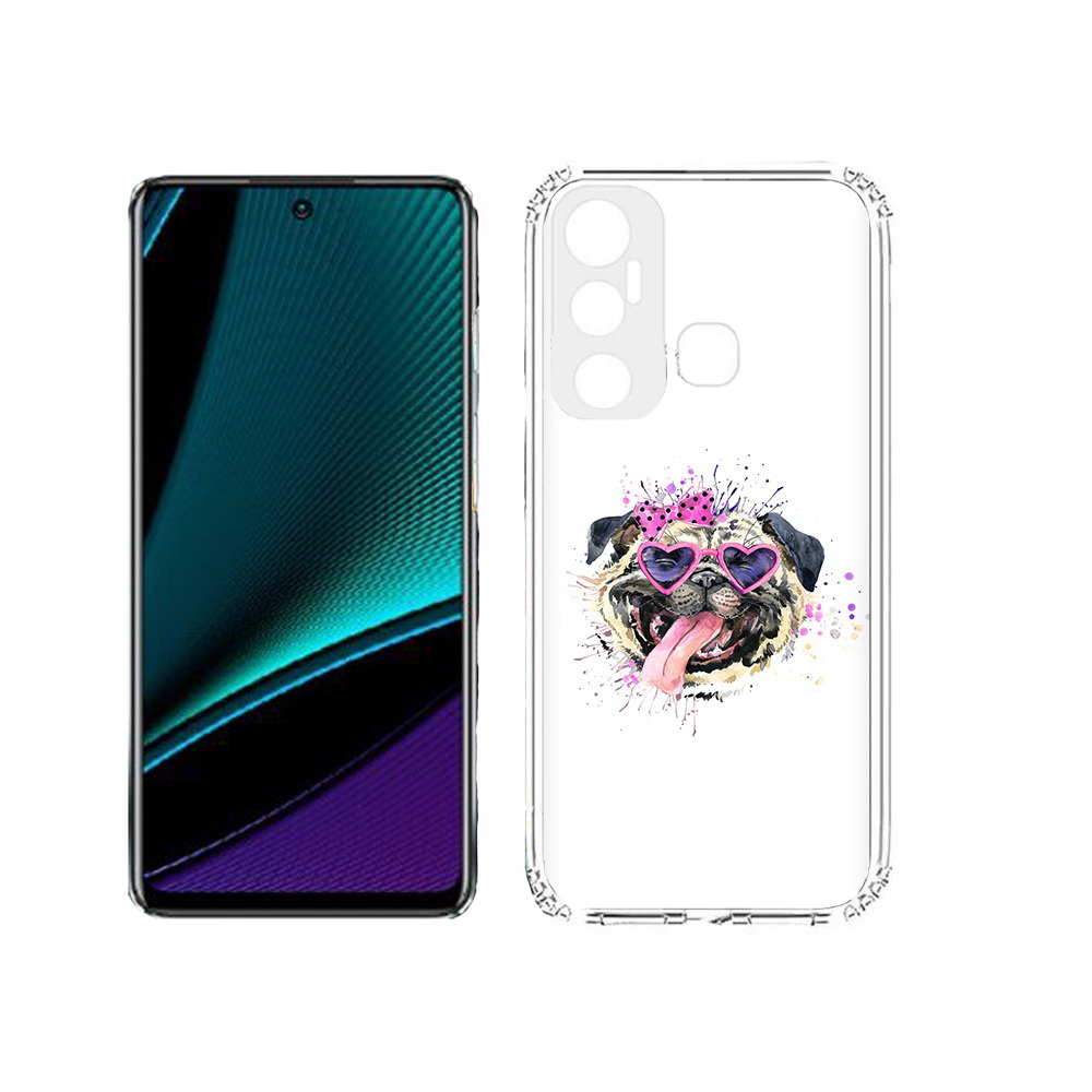 

Чехол MyPads Веселая собака для Infinix Hot 11, Прозрачный, Tocco