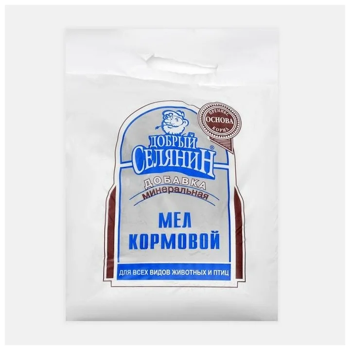 Минеральная добавка Добрый селянин, мел кормовой, 2,5кг