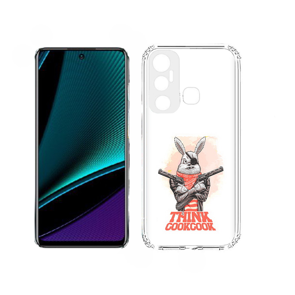 

Чехол MyPads кролик пират для Infinix Hot 11, Прозрачный, Tocco