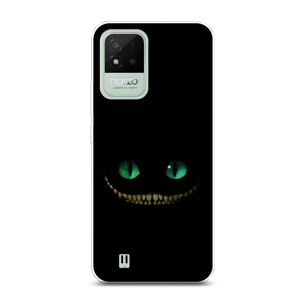 

Чехол Awog на Realme Narzo 50i "Зеленоглазый чеширский кот", Разноцветный, 2510050-10