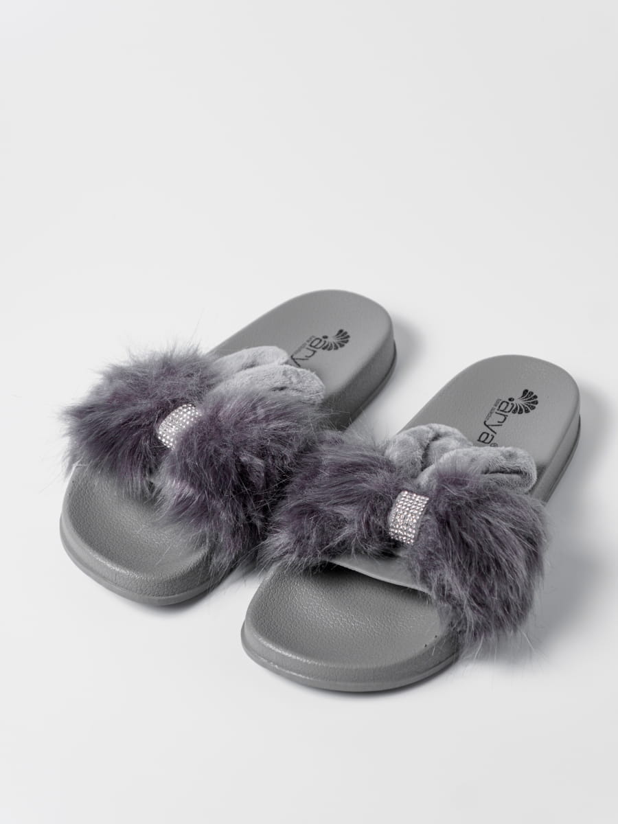 

Тапочки женские Arya Home Kitty серые 39 RU, Kitty
