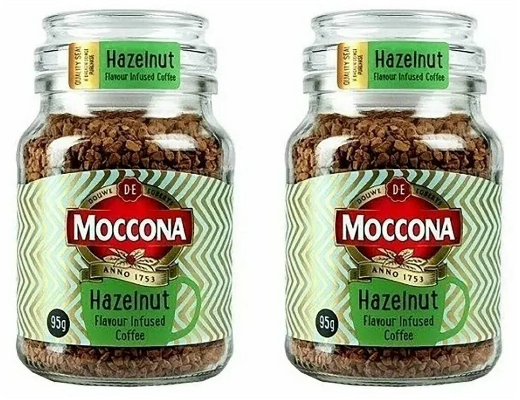 

Moccona Кофе растворимый Moccona с ароматом лесного ореха 95 г 2 штуки