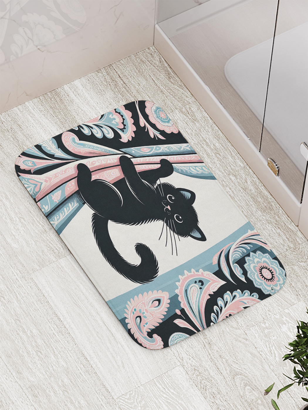

Коврик для ванной и туалета мягкий JoyArty "Милый кот", bath_sd1088