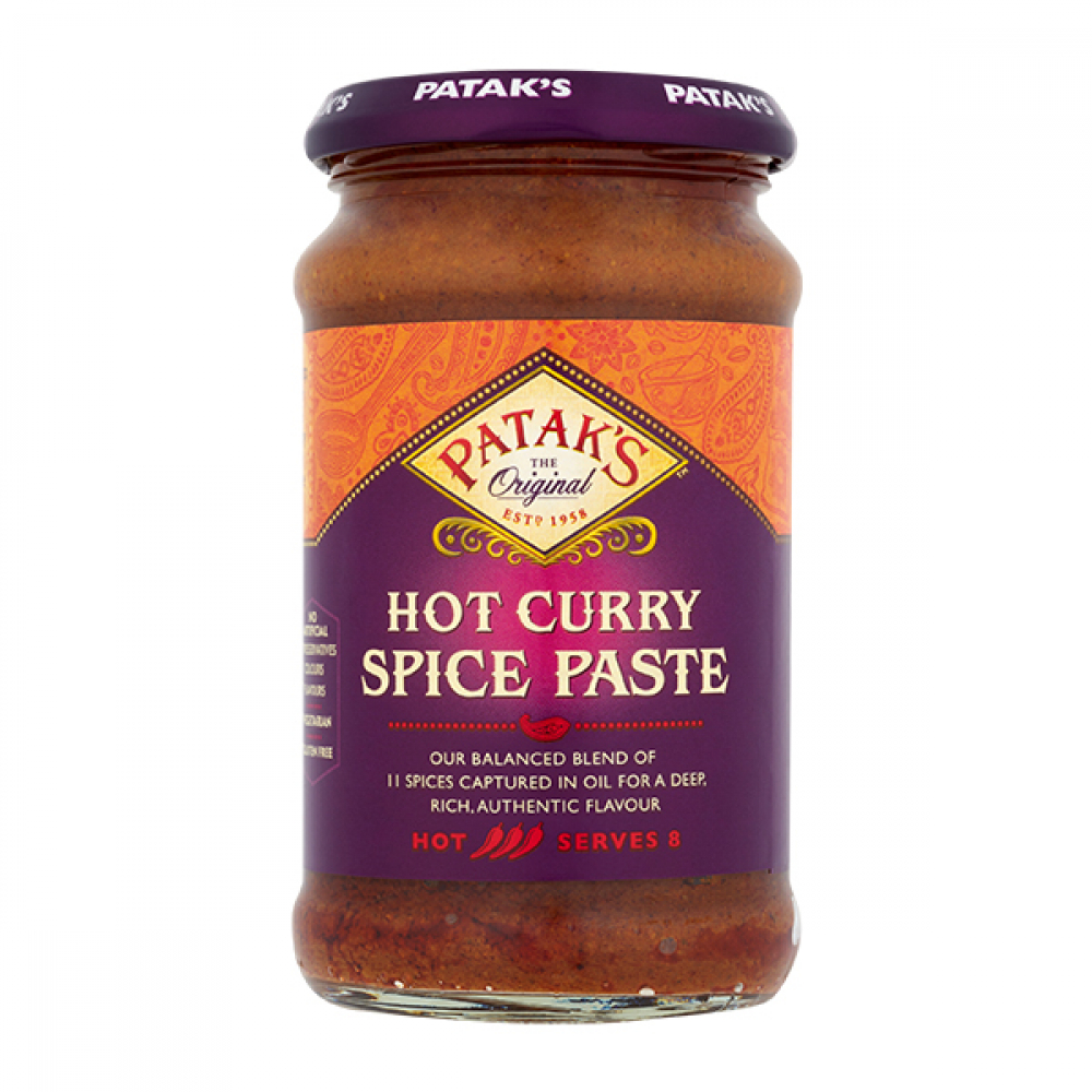 Паста Patak`s Hot Curry Spice Pasta Карри острая 283 г