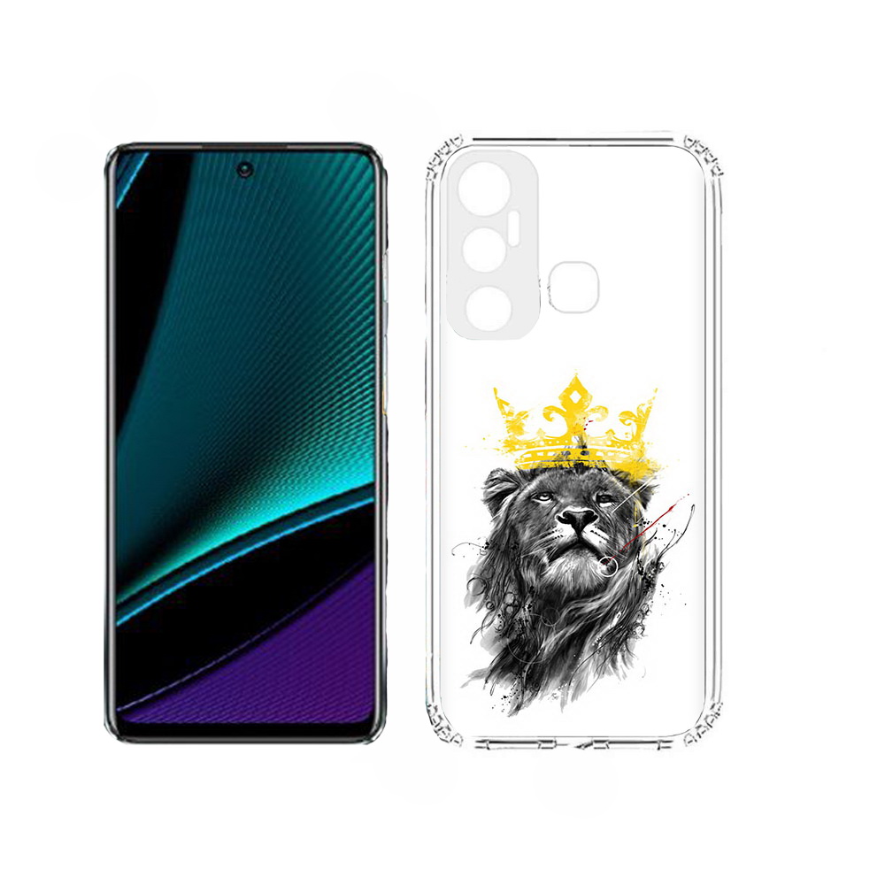 

Чехол MyPads король-лев для Infinix Hot 11, Прозрачный, Tocco