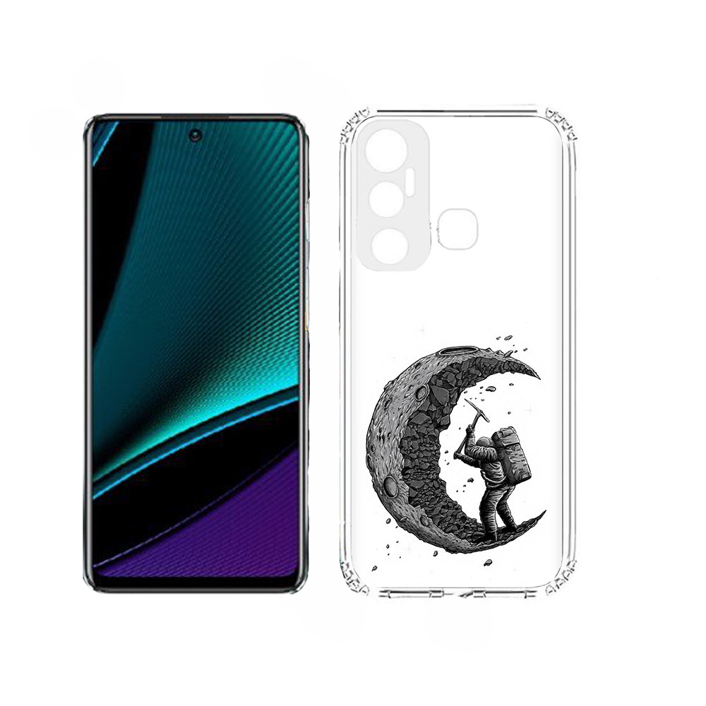 

Чехол MyPads камненная луна для Infinix Hot 11, Прозрачный, Tocco