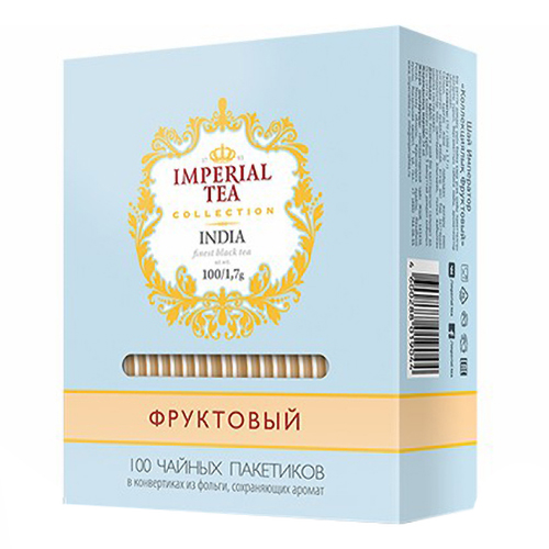 фото Чай черный imperial tea collection фруктовый в пакетиках 1,7 г х 100 шт