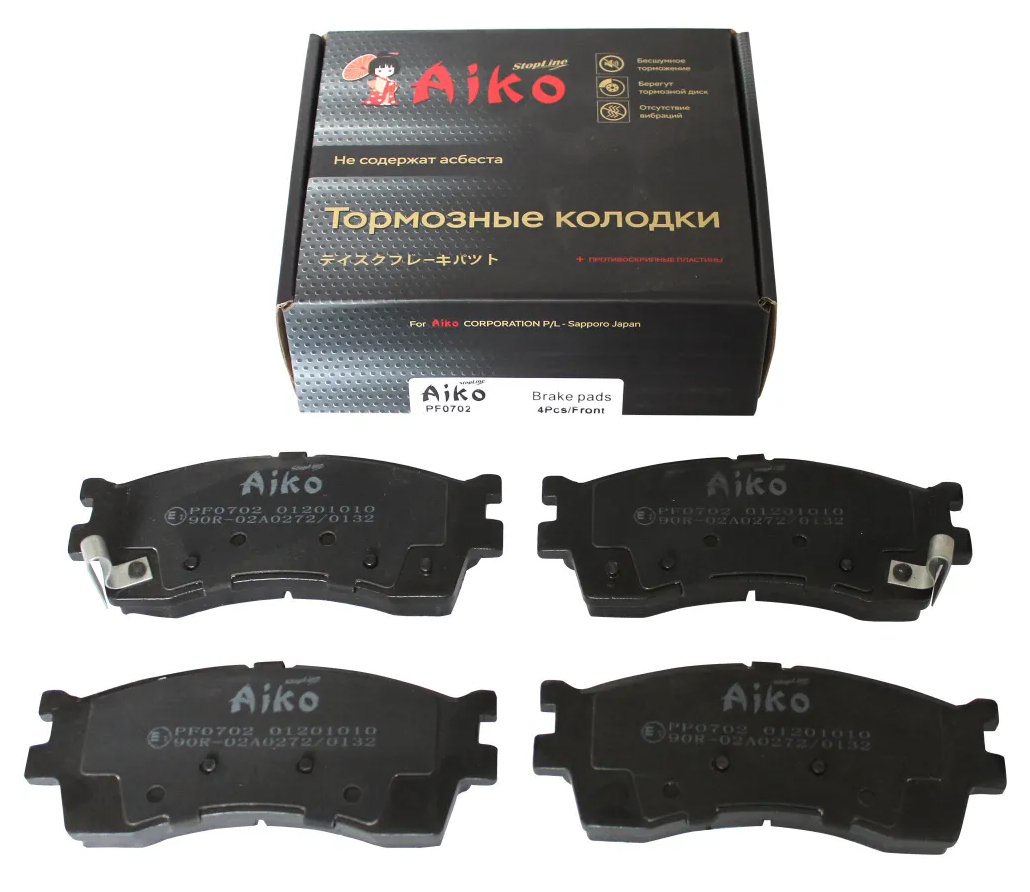 

Колодки Kia Carens, Clarus, Spectra (1999-2004) Передние AIKO арт. PF0702