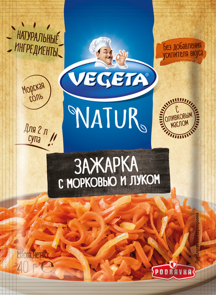 

Зажарка Vegeta Natur с морковью и луком 40 г