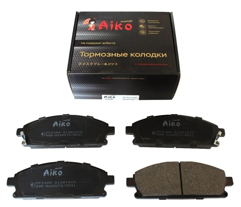 

Тормозные колодки AIKO передние для Nissan Pathfinder R50, X-Trail t30 1999- PF2389