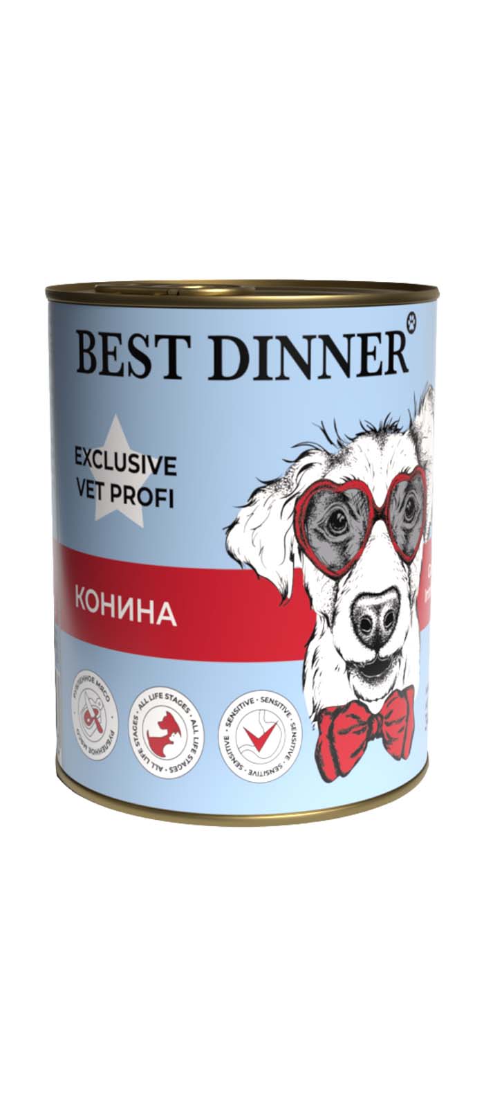 фото Консервы для собак best dinner exclusive gastro intestinal, с кониной, 12шт по 340г