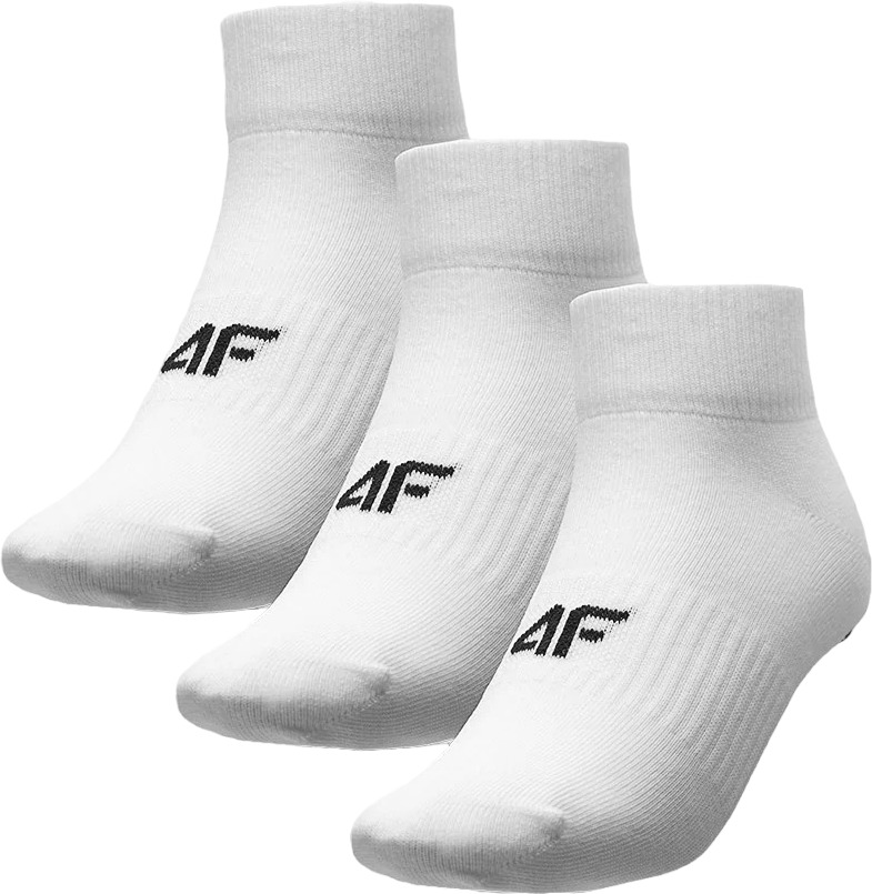 Комплект носков женских 4F 4FAW23USOCF198-10S белых 39-42 3 пары
