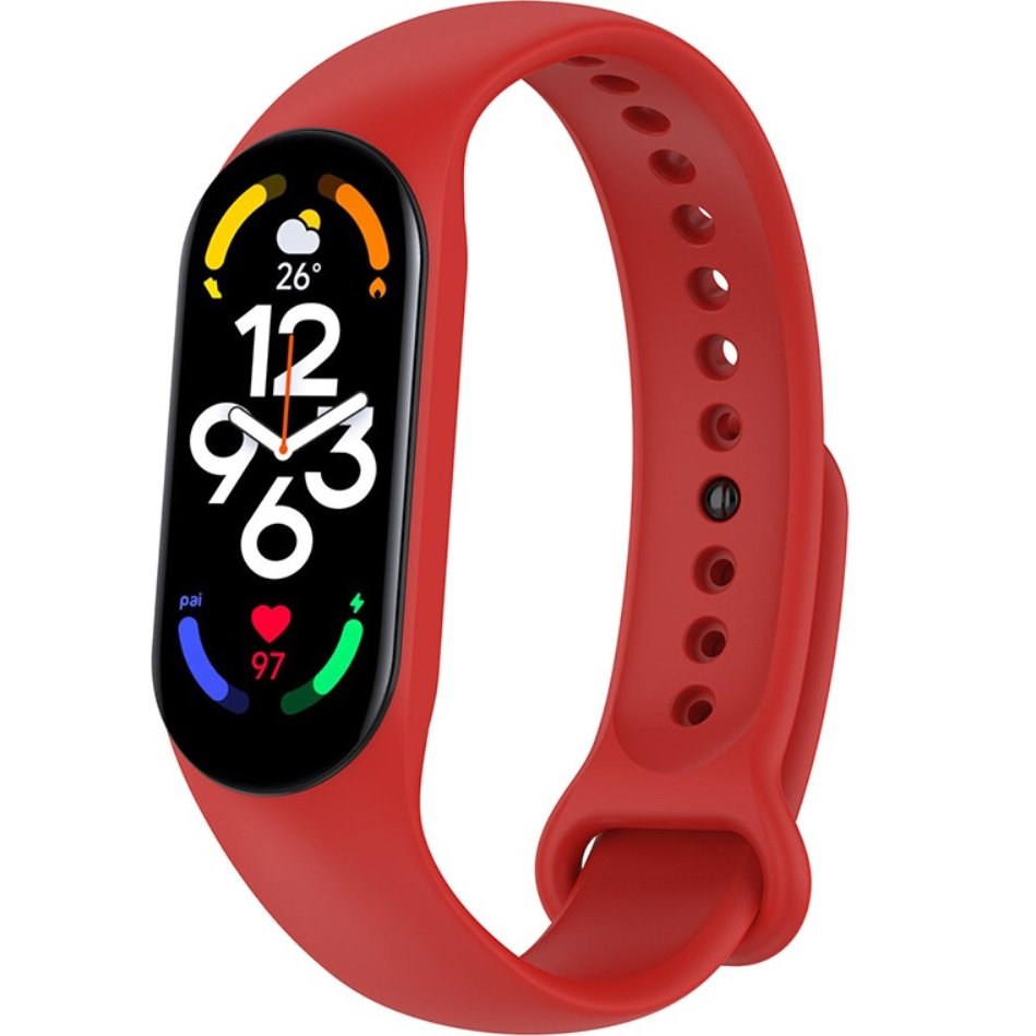 

Aксессуар Ремешок Xiaomi для Mi Band 7 Silicone Strap Red