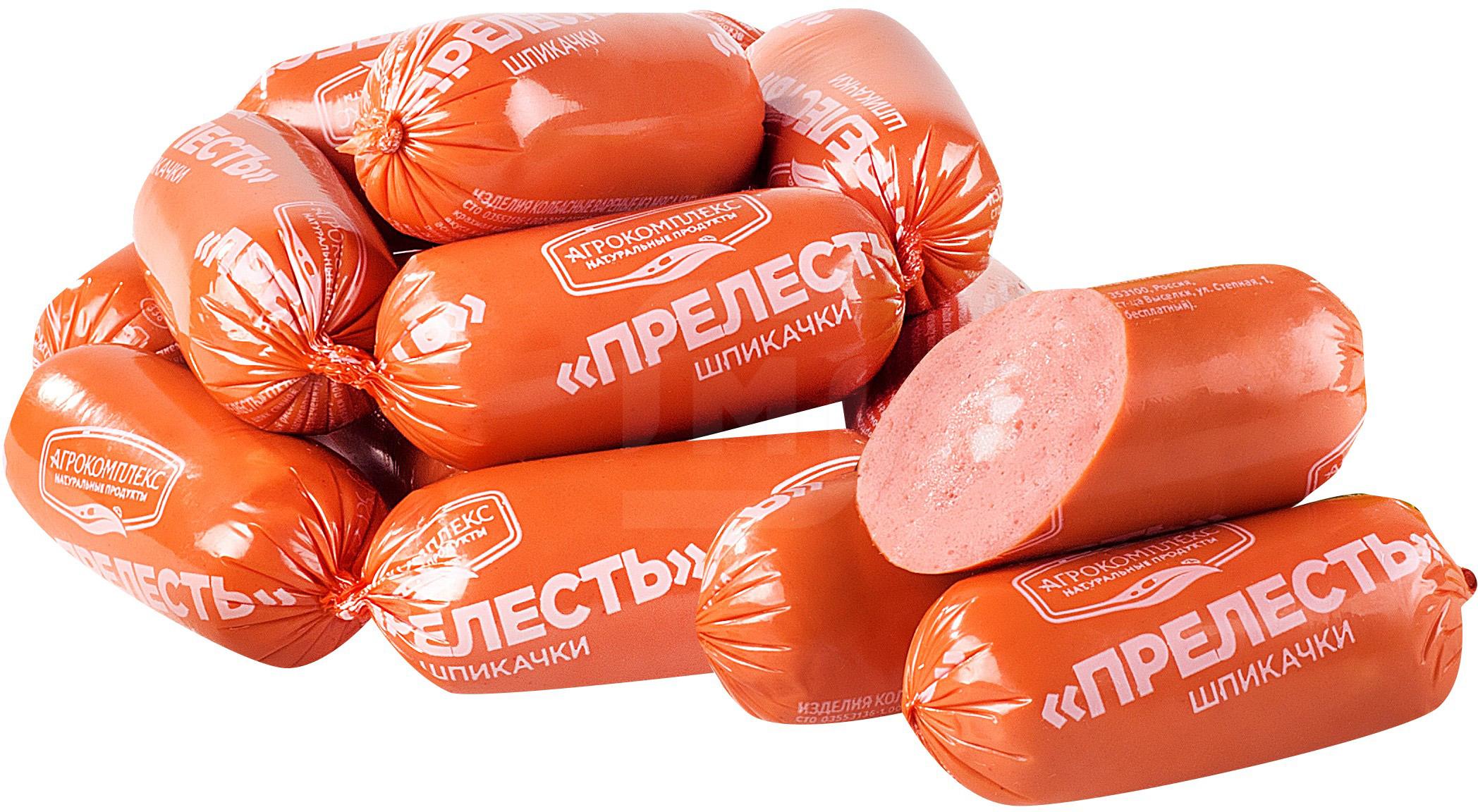

Шпикачки Агрокомплекс Прелесть куриные +-600 г