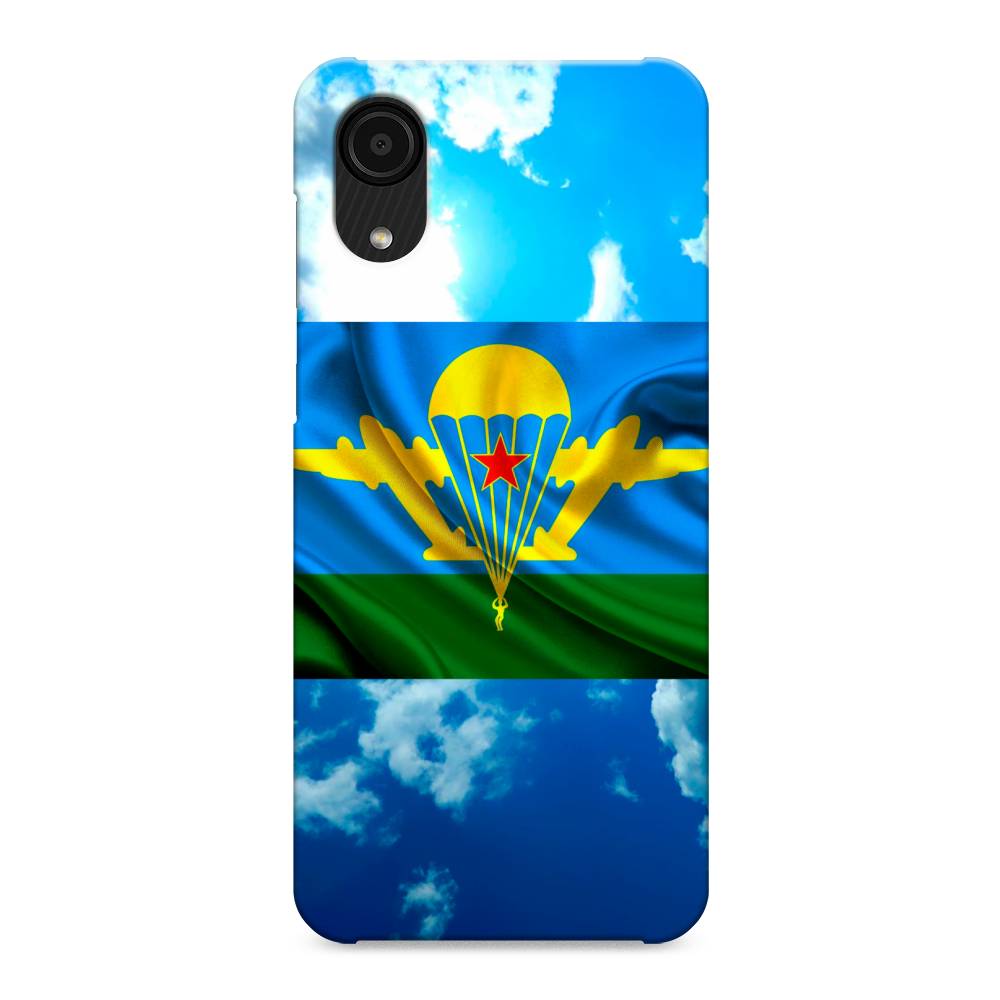 

Пластиковый чехол "ВДВ флаг в небесах" на Samsung Galaxy A03 Core, 2104720-4