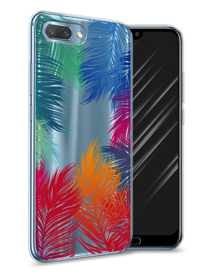 

Чехол Awog на Honor 10 "Рамка из перьев", Красный, 65350-4