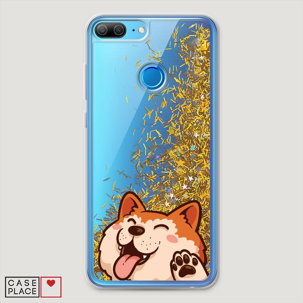 

Чехол Awog на Honor 9 Lite "Акита-ину машет", Разноцветный, 64290-1