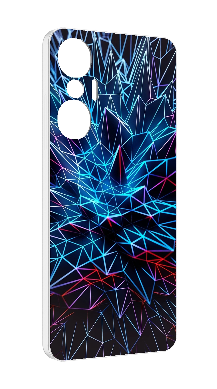 

Чехол MyPads неоновая-абстракция для Infinix Hot 20S противоударный, Tocco