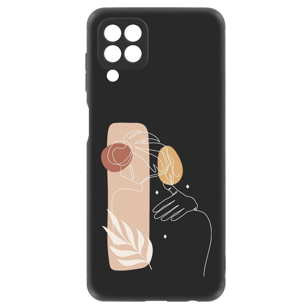 фото Чехол-накладка krutoff soft case нежность для samsung galaxy m32 (m325) черный