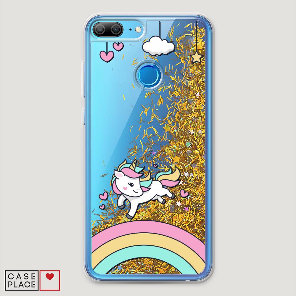 

Чехол Awog на Honor 9 Lite "Единорог на радуге", Разноцветный, 64290-1