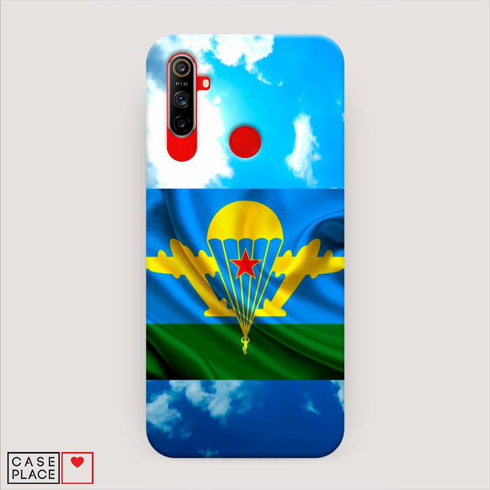 

Пластиковый чехол "ВДВ флаг в небесах" на Realme C3, 253020-4