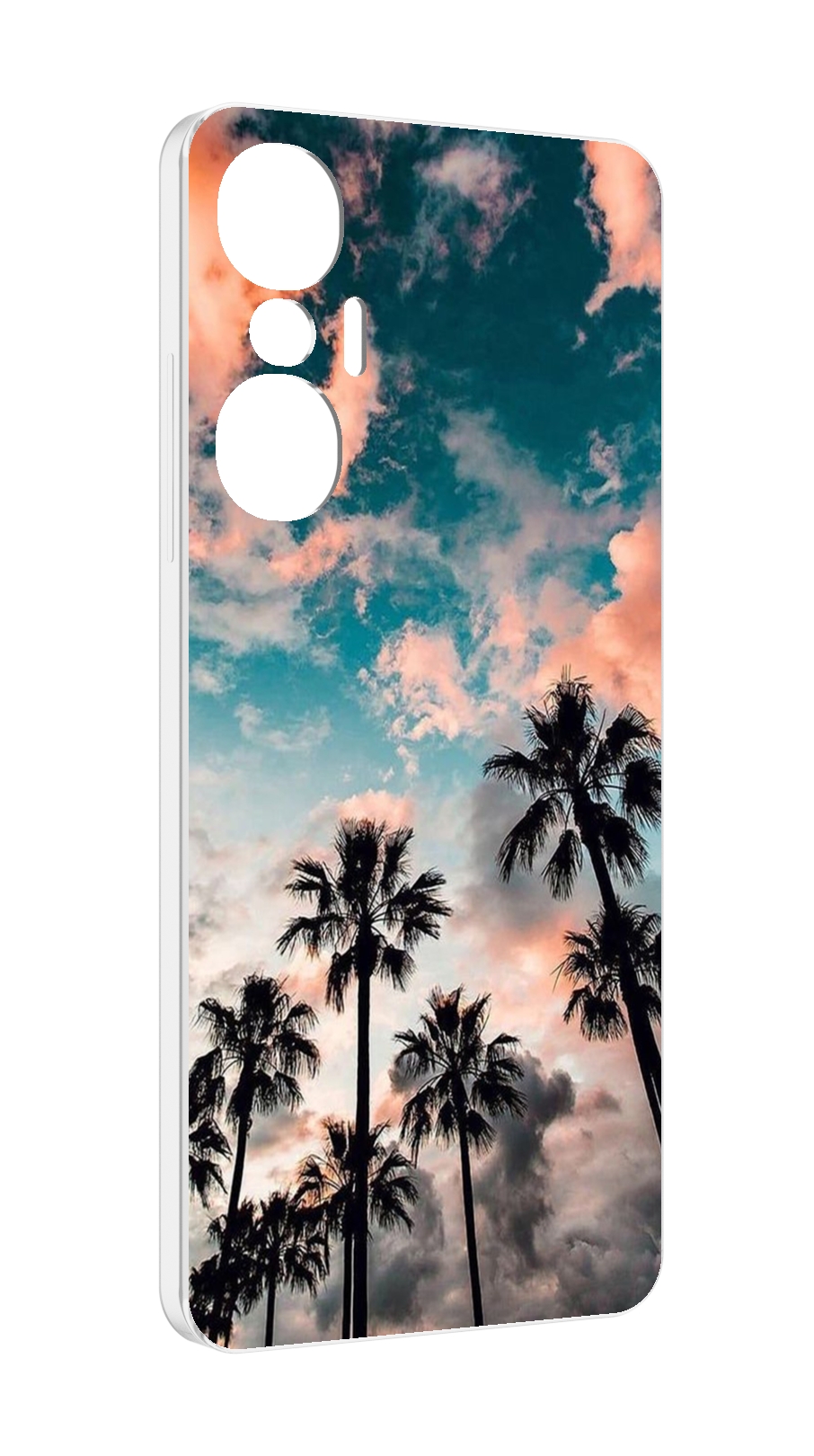 

Чехол MyPads небо-с-пальмами для Infinix Hot 20S противоударный, Tocco