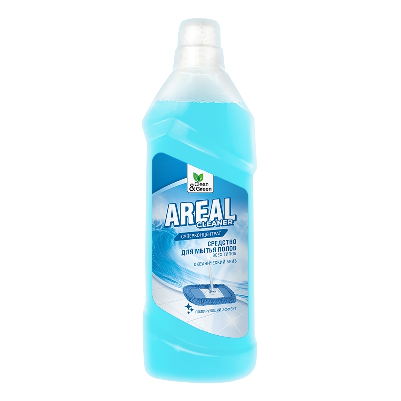 фото Моющее средство для мытья пола areal "океанический бриз" 1 л. clean&green cg8136