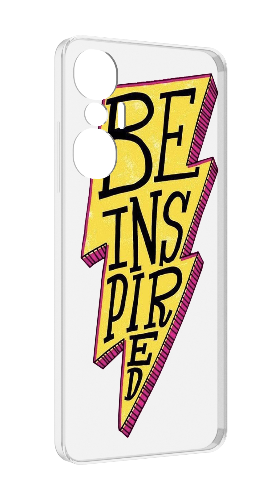 

Чехол MyPads надпись в желтой молнии для Infinix Hot 20S противоударный, Tocco