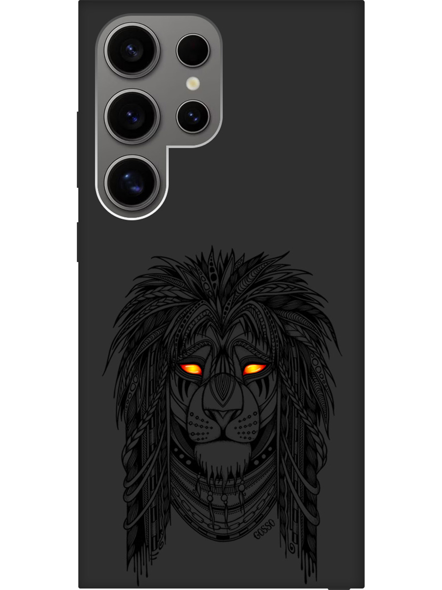 

Силиконовый чехол на Samsung Galaxy S24 Ultra с рисунком "Grand Leo" Soft Touch черный, Черный;желтый, 20011900