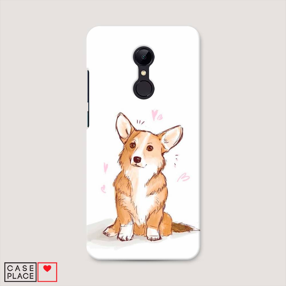 

Пластиковый чехол "Корги любовь" на Xiaomi Redmi 5, 33020-1