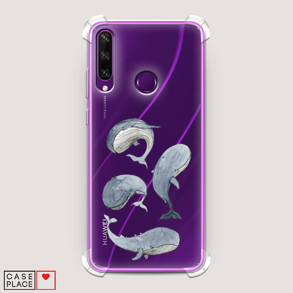 

Чехол Awog на Huawei Y6p "Киты", Белый;прозрачный;голубой, 6103251-1