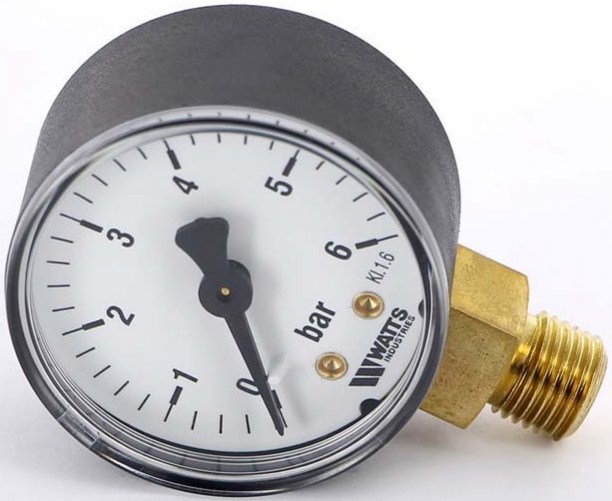 

Манометр радиальный 1/4' х 63 мм / 0-16 бар (10007725) | код RAN30H21RBU14M | WATTS Indust