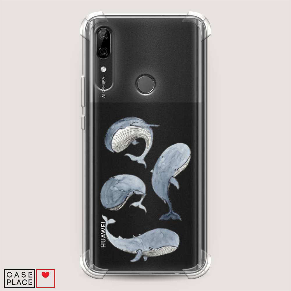 

Чехол Awog на Huawei P Smart Z "Киты", Белый;прозрачный;голубой, 69451-1