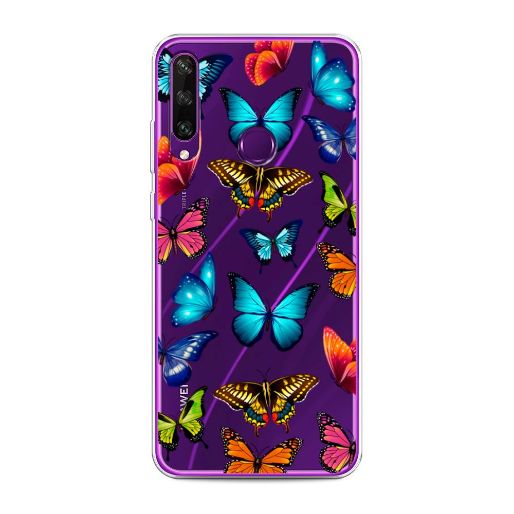 фото Чехол awog "разные бабочки" для huawei y6p