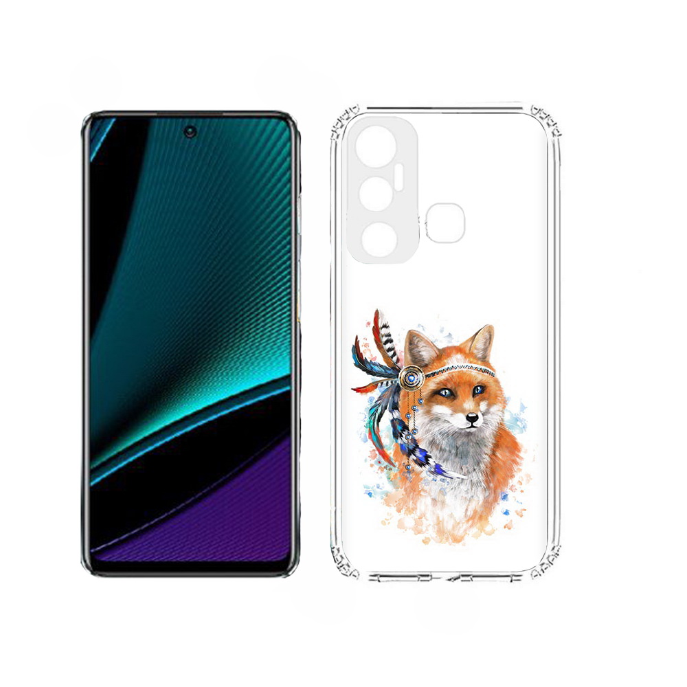 

Чехол MyPads инду лиса для Infinix Hot 11, Прозрачный, Tocco