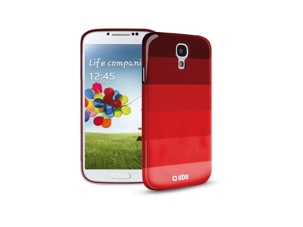 Чехол SBS для Samsung Galaxy S4 красный градиент полосы