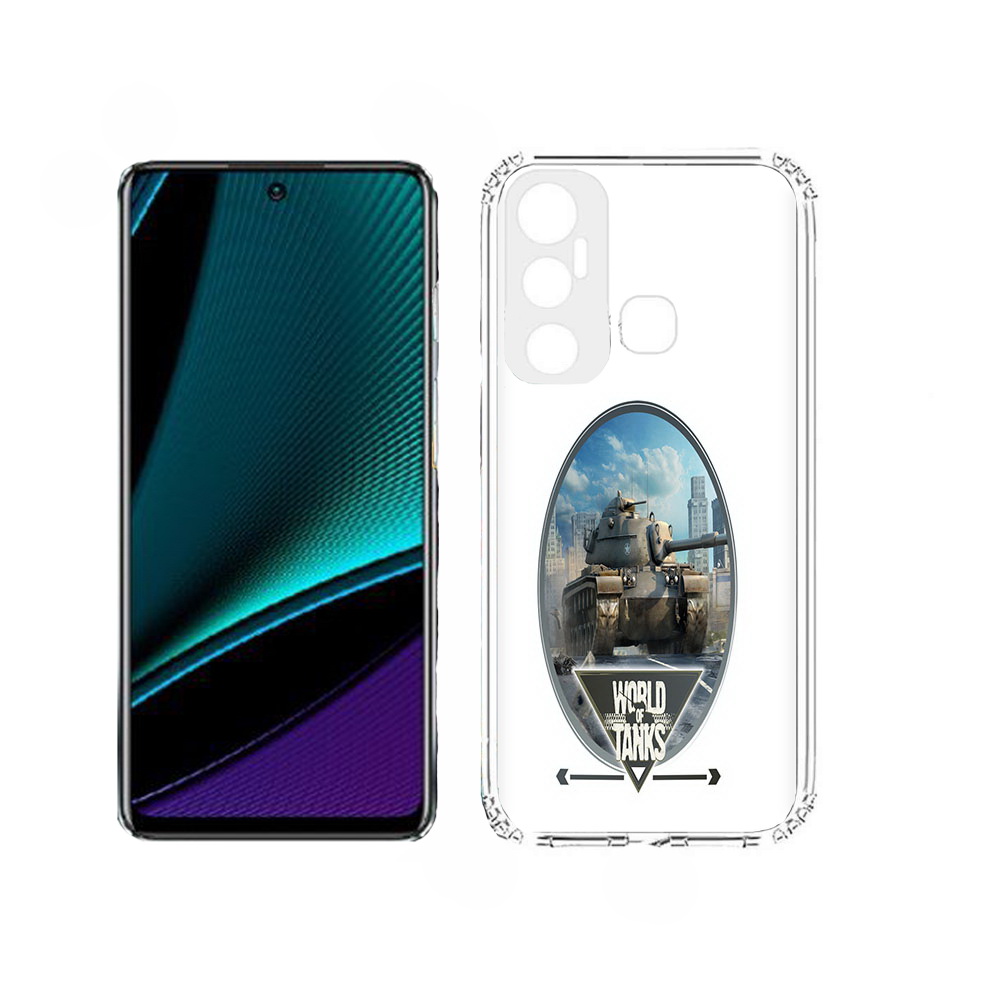 

Чехол MyPads игра с танками для Infinix Hot 11, Прозрачный, Tocco