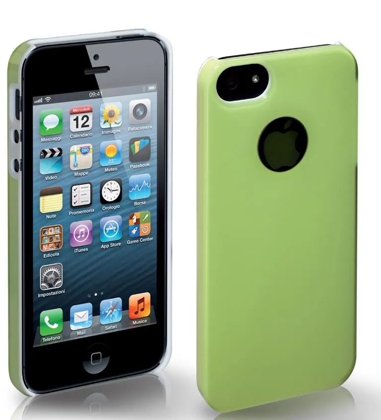 фото Чехол для iphone 5 зеленый с окошком sbs